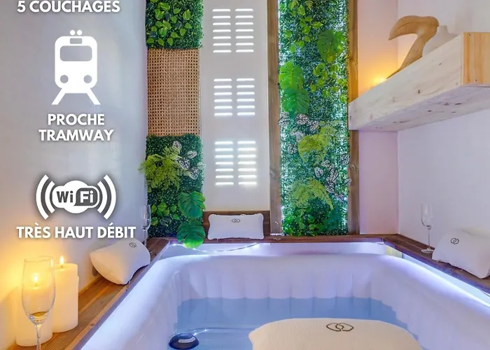 Fridhome Jacuzzi Parking Wifi Fibre 2Min Tram