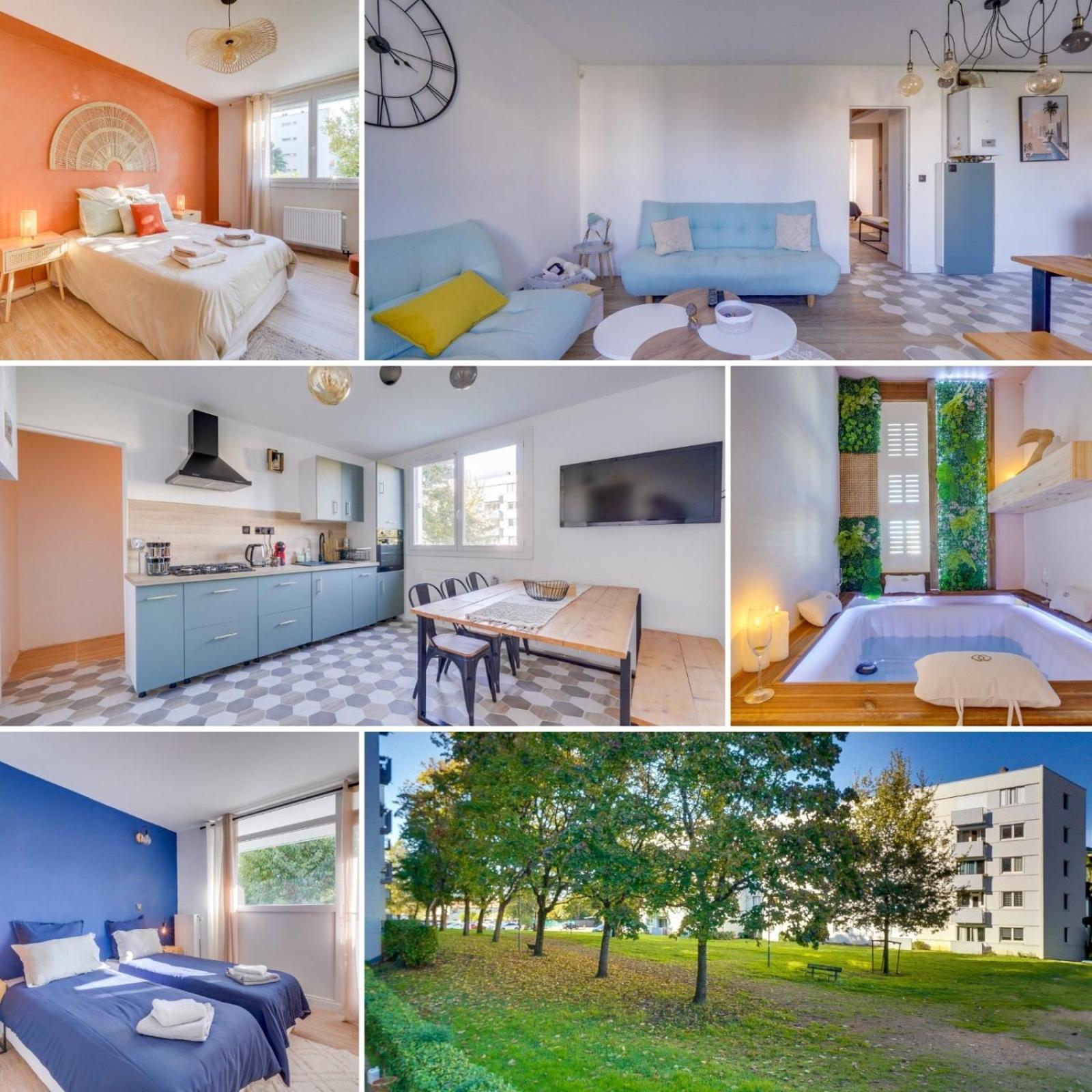 Fridhome Jacuzzi Parking Wifi Fibre 2min Tram *